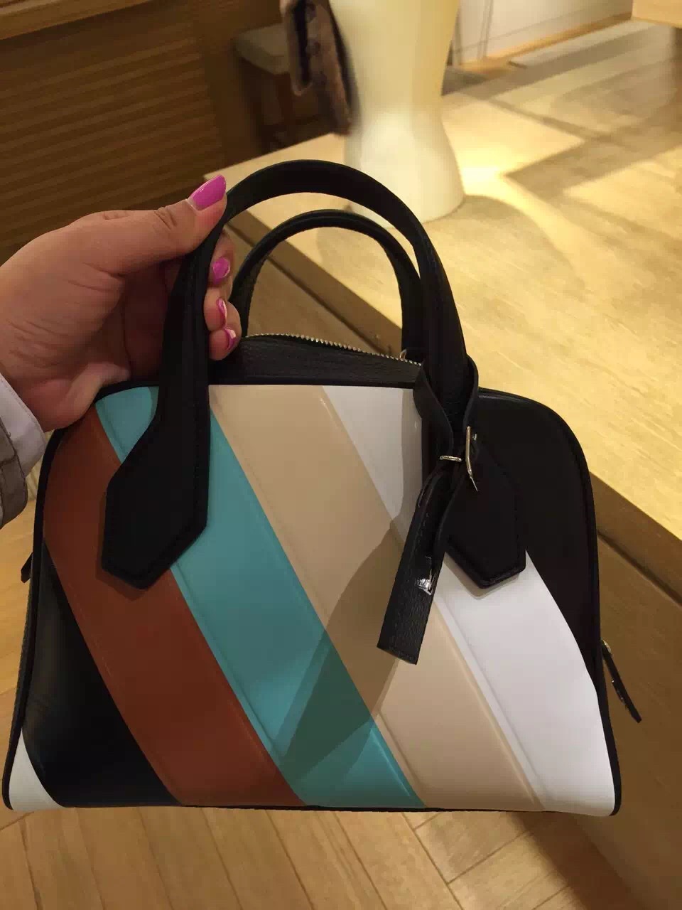 Real Louis Vuitton Dora Soft Stripes BB Bag M50302